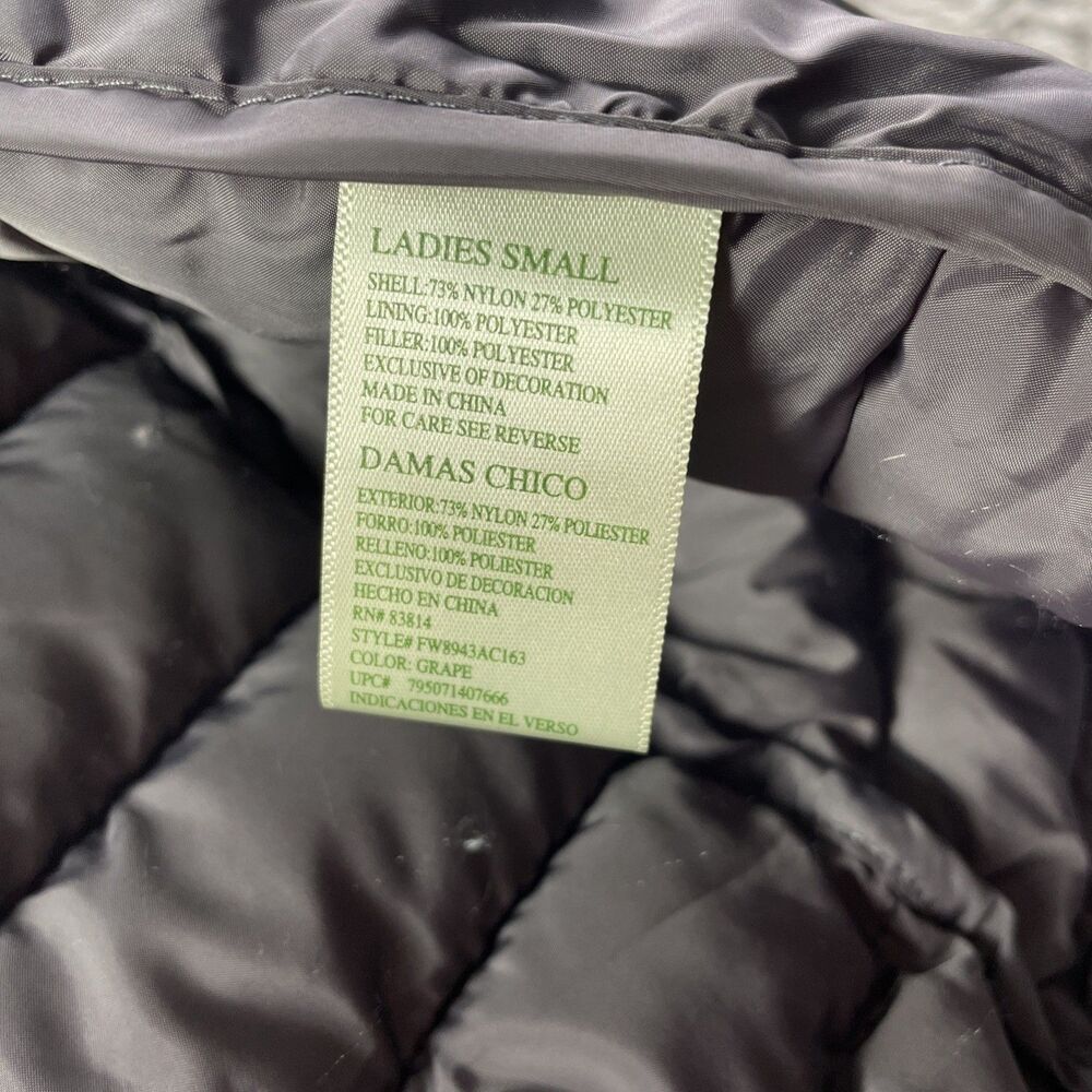 Tangerine Vest Womens Small Purple Puffer Hooded Hiking Outdoor Casual Gorp - Picture 5 of 7